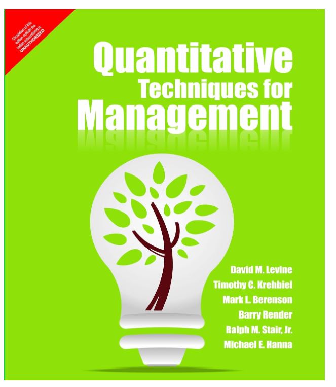 Quantitative Techniques for Management, 1e